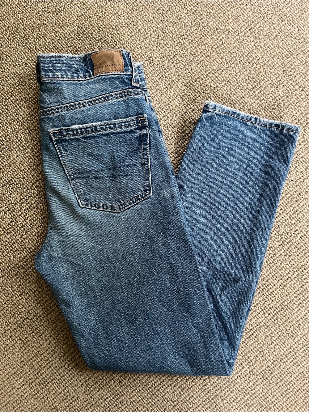 American Eagle High Rise Straight Denim Jeans